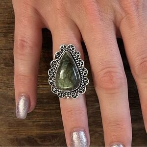 Labradorite Stone Ring